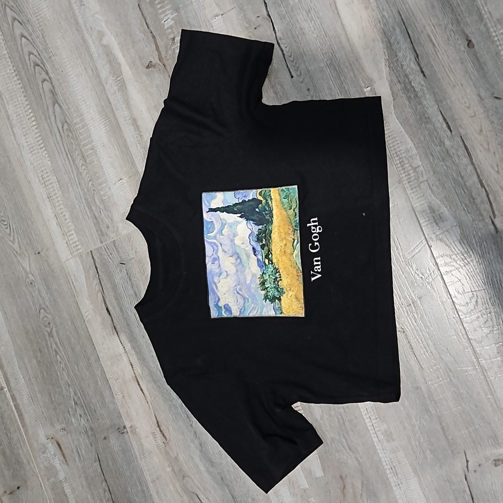 Twik Van Gogh  cropped top size small color black